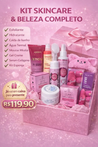 Kit Skincare e Beleza Completo 13 Itens